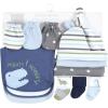 image:imageHudson Baby Baby Caps Or Headbands Bibs Mittens and Socks 12pc SetDinosaur