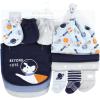 image:imageHudson Baby Baby Caps Or Headbands Bibs Mittens and Socks 12pc SetSpace