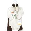 image:imageHudson Baby Baby Cotton Bodysuit Pant and Shoe SetDinosaur Adventures