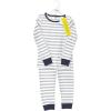 image:imageHudson Baby Baby Cotton Pajama SetGray Stripe Navy