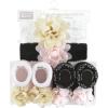 image:imageHudson Baby Baby Girls 8pc Headband and Socks SetLace Velvet Knot