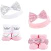 image:imageHudson Baby Baby Girls 8pc Headband and Socks SetPrincess Flower