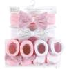 image:imageHudson Baby Baby Girls 8pc Headband and Socks SetPrincess Flower