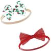 image:imageHudson Baby Cotton and Synthetic Headbands Size 024 Months12 Days of Christmas Holly