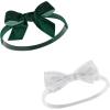 image:imageHudson Baby Cotton and Synthetic Headbands Size 024 Months12 Days of Christmas Plaid
