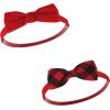 image:imageHudson Baby Cotton and Synthetic Headbands Size 024 Months12 Days of Christmas Plaid