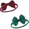 image:imageHudson Baby Cotton and Synthetic Headbands Size 024 Months12 Days of Christmas Plaid