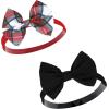 image:imageHudson Baby Cotton and Synthetic Headbands Size 024 Months12 Days of Christmas Plaid