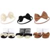 image:imageHudson Baby Girls Headband and Socks GiftsetBurgundy Black Black Stripe Neutrals