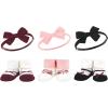 image:imageHudson Baby Girls Headband and Socks GiftsetBurgundy Blush Burgundy Black