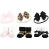 image:imageHudson Baby Girls Headband and Socks GiftsetLeopard Black Silver