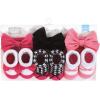 image:imageHudson Baby Girls Headband and Socks GiftsetPink Black Taupe Pink