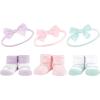 image:imageHudson Baby Girls Headband and Socks GiftsetPurple Mint Rainbow Purple Mint