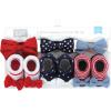 image:imageHudson Baby Girls Headband and Socks GiftsetRed Blue Bows Red Chambray