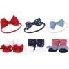 image:imageHudson Baby Girls Headband and Socks GiftsetRed Blue Bows Red Chambray
