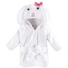 image:imageHudson Baby Unisex Baby 2Pc Plush Animal Face Bathrobe Pig Gray Zebra 09 MonthsPink Unicorn Bunny