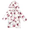 image:imageHudson Baby Unisex Baby 2Pc Plush Animal Face Bathrobe Pig Gray Zebra 09 MonthsRose Floral