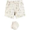 image:imageHudson Baby Unisex Baby Bodysuit Short and Sock 3Piece SetBeige Safari