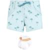 image:imageHudson Baby Unisex Baby Bodysuit Short and Sock 3Piece SetCutest Beach Dude