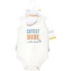 image:imageHudson Baby Unisex Baby Bodysuit Short and Sock 3Piece SetCutest Beach Dude