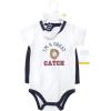 image:imageHudson Baby Unisex Baby Bodysuit Short and Sock 3Piece SetGreat Catch Baseball