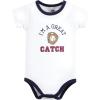 image:imageHudson Baby Unisex Baby Bodysuit Short and Sock 3Piece SetGreat Catch Baseball