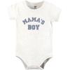 image:imageHudson Baby Unisex Baby Bodysuit Short and Sock 3Piece SetMamas Boy Blue Star