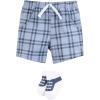 image:imageHudson Baby Unisex Baby Bodysuit Short and Sock 3Piece SetMamas Little Man