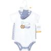 image:imageHudson Baby Unisex Baby Bodysuit Short and Sock 3Piece SetMilk and Cookie Better Together