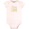 image:imageHudson Baby Unisex Baby Bodysuit Short and Sock 3Piece SetSoft Pink Basic Tulip