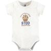 image:imageHudson Baby Unisex Baby Bodysuit Short and Sock 3Piece SetStud Muffin