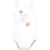 image:imageHudson Baby Unisex Baby Bodysuit Short and Sock 3Piece SetSweet Peach
