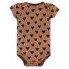 image:imageHudson Baby Unisex Baby Cotton Bodysuit Pant and Bib Set Peace Love Flowers NewbornCinnamon Hearts