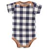image:imageHudson Baby Unisex Baby Cotton Bodysuit Pant and Bib Set Peace Love Flowers NewbornFootball Huddles