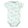 image:imageHudson Baby Unisex Baby Cotton Bodysuit Pant and Bib Set Peace Love Flowers NewbornMagical Rainbow