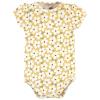 image:imageHudson Baby Unisex Baby Cotton Bodysuit Pant and Bib Set Peace Love Flowers NewbornSage Floral Wreath