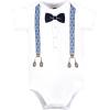 image:imageHudson Baby Unisex Baby Cotton Bodysuit Pant and Shoe SetBlue Anchor Suspender