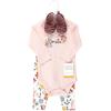 image:imageHudson Baby Unisex Baby Cotton Bodysuit Pant and Shoe SetBonita Long Sleeve