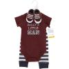 image:imageHudson Baby Unisex Baby Cotton Bodysuit Pant and Shoe SetBoy Daddy Short Sleeve