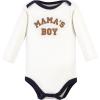 image:imageHudson Baby Unisex Baby Cotton Bodysuit Pant and Shoe SetBrown Navy Mamas Boy
