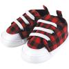 image:imageHudson Baby Unisex Baby Cotton Bodysuit Pant and Shoe SetBuffalo Plaid Bow Tie