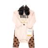 image:imageHudson Baby Unisex Baby Cotton Bodysuit Pant and Shoe SetCinnamon Hearts Long Sleeve