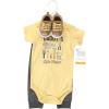 image:imageHudson Baby Unisex Baby Cotton Bodysuit Pant and Shoe SetConstruction Work Short Sleeve