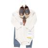 image:imageHudson Baby Unisex Baby Cotton Bodysuit Pant and Shoe SetCozy Woodland Moose