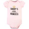 image:imageHudson Baby Unisex Baby Cotton Bodysuit Pant and Shoe SetDaddys Little Princess Short Sleeve