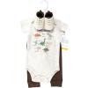 image:imageHudson Baby Unisex Baby Cotton Bodysuit Pant and Shoe SetDinosaur Adventures