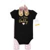 image:imageHudson Baby Unisex Baby Cotton Bodysuit Pant and Shoe SetGirl Daddy