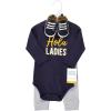 image:imageHudson Baby Unisex Baby Cotton Bodysuit Pant and Shoe SetHola Ladies Long Sleeve