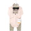 image:imageHudson Baby Unisex Baby Cotton Bodysuit Pant and Shoe SetLeopard Hearts