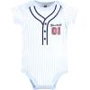 image:imageHudson Baby Unisex Baby Cotton Bodysuit Pant and Shoe SetLt Blue Baseball